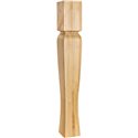 5" Square x 35-1/2" Island Post with Cove Ogee Groove and Ta