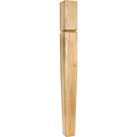 3-1/2" Square x 35-1/2" Post with Groove and Tapers to the B
