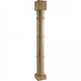 5" x 42" Turned Post with Bamboo Design 