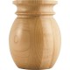 4" Round x 5" Tall Bun Foot with Bullnose Design and Cove G 