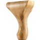 6" Center Queen Anne Leg 4-1/4" x 2-5/8" x 6" Species: Rubbe