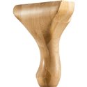 6" Center Queen Anne Leg 4-1/4" x 2-5/8" x 6" Species: Rubbe