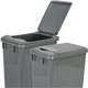 Lid for 35-Quart Plastic Waste Container Gray. 9-3/8" x 14