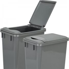 Lid for 35-Quart Plastic Waste Container Gray. 9-3/8" x 14