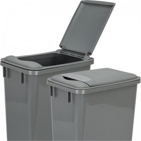 Lid for 35-Quart Plastic Waste Container Gray. 9-3/8" x 14