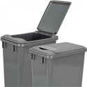 Lid for 35-Quart Plastic Waste Container Gray. 9-3/8" x 14