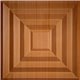 Aristocrat 24" x 24" Caramel Wood Ceiling Tiles