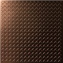 Diamond Plate 24" x 24" Bronze Ceiling Tiles