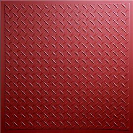 Diamond Plate 24" x 24" Merlot Ceiling Tiles
