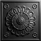 "Medallion 24"" x 24"" Black Ceiling Tiles"