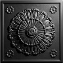 Medallion 24" x 24" Black Ceiling Tiles