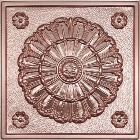 "Medallion 24"" x 24"" Copper Ceiling Tiles"