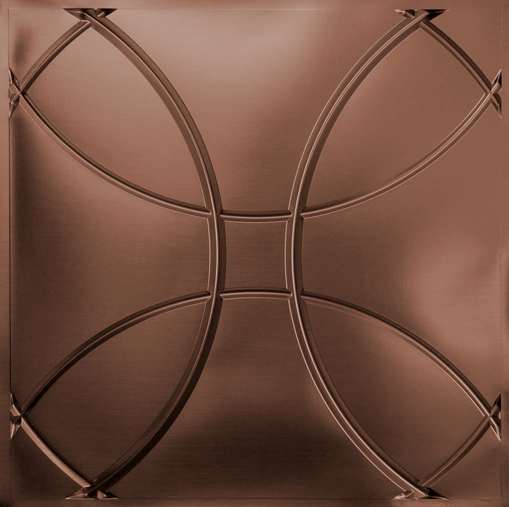 Orb 24 X 24 Bronze Ceiling Tiles