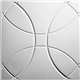 "Orb 24"" x 24"" White Ceiling Tiles"