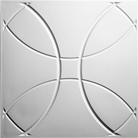 Orb 24" x 24" White Ceiling Tiles
