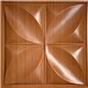 "Petal 24"" x 24"" Caramel Wood Ceiling Tiles"