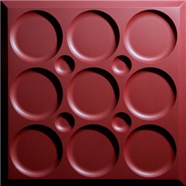 Roman Circle 24" x 24" Merlot Ceiling Tiles