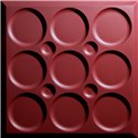 Roman Circle 24" x 24" Merlot Ceiling Tiles