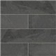 Montauk Black Slate 6x24 Tile Gauged