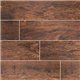 Redwood Mahogany Brown Porcelain Matte 6X24