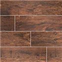 Redwood Mahogany Brown Porcelain Matte 6X24