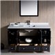 Fresca Oxford 54" Espresso Traditional Bathroom Vanity w/ 2 Side Cabinets