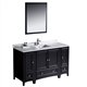 Fresca Oxford 54" Espresso Traditional Bathroom Vanity w/ 2 Side Cabinets
