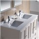 Fresca Oxford 48" Antique White Traditional Double Sink Bathroom Vanity