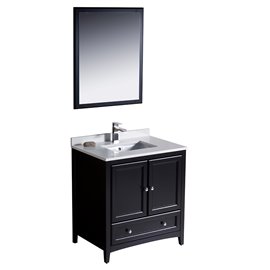 Fresca Oxford 30" Espresso Traditional Bathroom Vanity