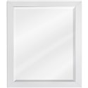 Cade Contempo White Jeffrey Alexander Mirror 24" x 28" 
