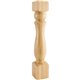 Traditional Turned Post 6" x 35-1/2" Species: White Birch