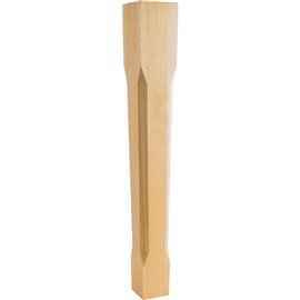 5" Square x 35-1/2" Tapered Post with Chamfer Edges 
