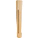 5" Square x 35-1/2" Tapered Post with Chamfer Edges 