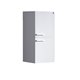 Fresca White Bathroom Linen Side Cabinet w/ 2 Storage Areas