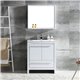 Fresca Allier 30" White Modern Bathroom Vanity w/ Mirror