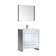 Fresca Allier 30" White Modern Bathroom Vanity w/ Mirror
