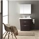 Fresca Milano 32" Chestnut Modern Bathroom Vanity w/ Medicine Cabinet
