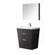 Fresca Milano 32" Chestnut Modern Bathroom Vanity w/ Medicine Cabinet