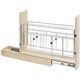 8" Base cabinet pull-out with built in tray divider. 8"Wx22