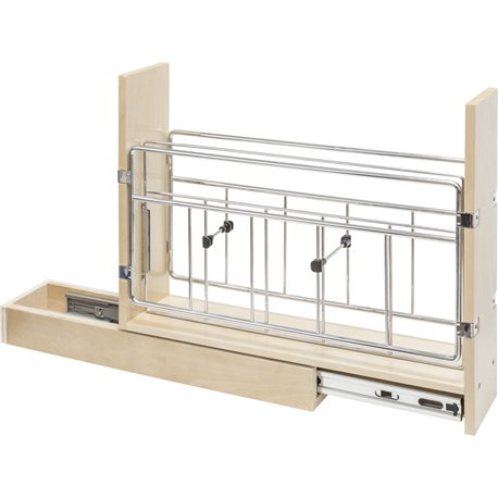 8" Base cabinet pull-out with built in tray divider. 8"Wx22