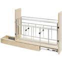 8" Base cabinet pull-out with built in tray divider. 8"Wx22