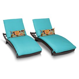 Bali Chaise Set of 2 Outdoor Wicker Patio Furniture