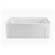 60" Soaking Alcove Apron Tub With Internal Drain