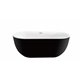 59" Soaking Freestanding Tub With Internal Drain