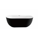59" Soaking Freestanding Tub With Internal Drain