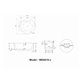 59" WHITE ACRYLIC TUB - NO FAUCET