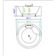 59" WHITE ACRYLIC TUB - NO FAUCET