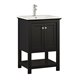 Fresca Manchester 24" Black Traditional Bathroom Vanity