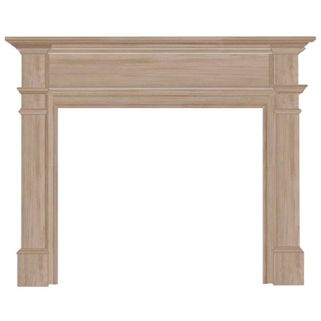 48" Windsor Unfinished Wood mantel. Available Unfinished only. Paint and stain grade.