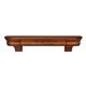 48" Abingdon Medium Oak Distressed Finish Wood Shelf.